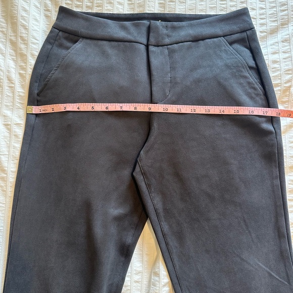 Level 99 size 28, leg 34”, suede like gray fabric, straight to slight wide leg - Picture 2 of 7